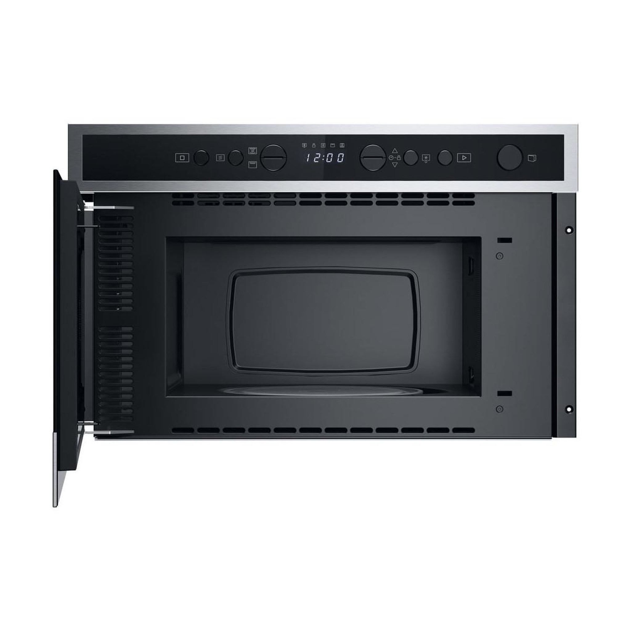 Voir la diapositive 3 : Whirlpool Whirlpool WMN4I4BX Noir, Acier inoxydable Micro-ondes grill Intégré 22 L 750 W