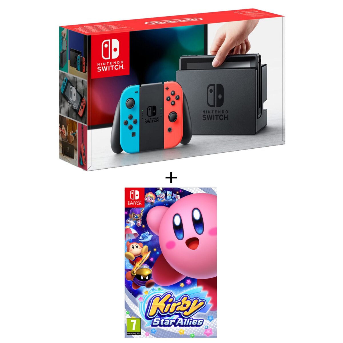 EXCLU WEB Console Nintendo switch 2 Joy-Con Néon + Kirby Star Allies