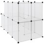 Voir la diapositive 5 : VIDAXL Cage pour petits animaux Transparent 142x74x93 cm PP et Acier