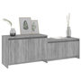 Voir la diapositive 4 : VIDAXL Meuble TV Sonoma gris 146,5x35x50 cm Bois d'ingenierie