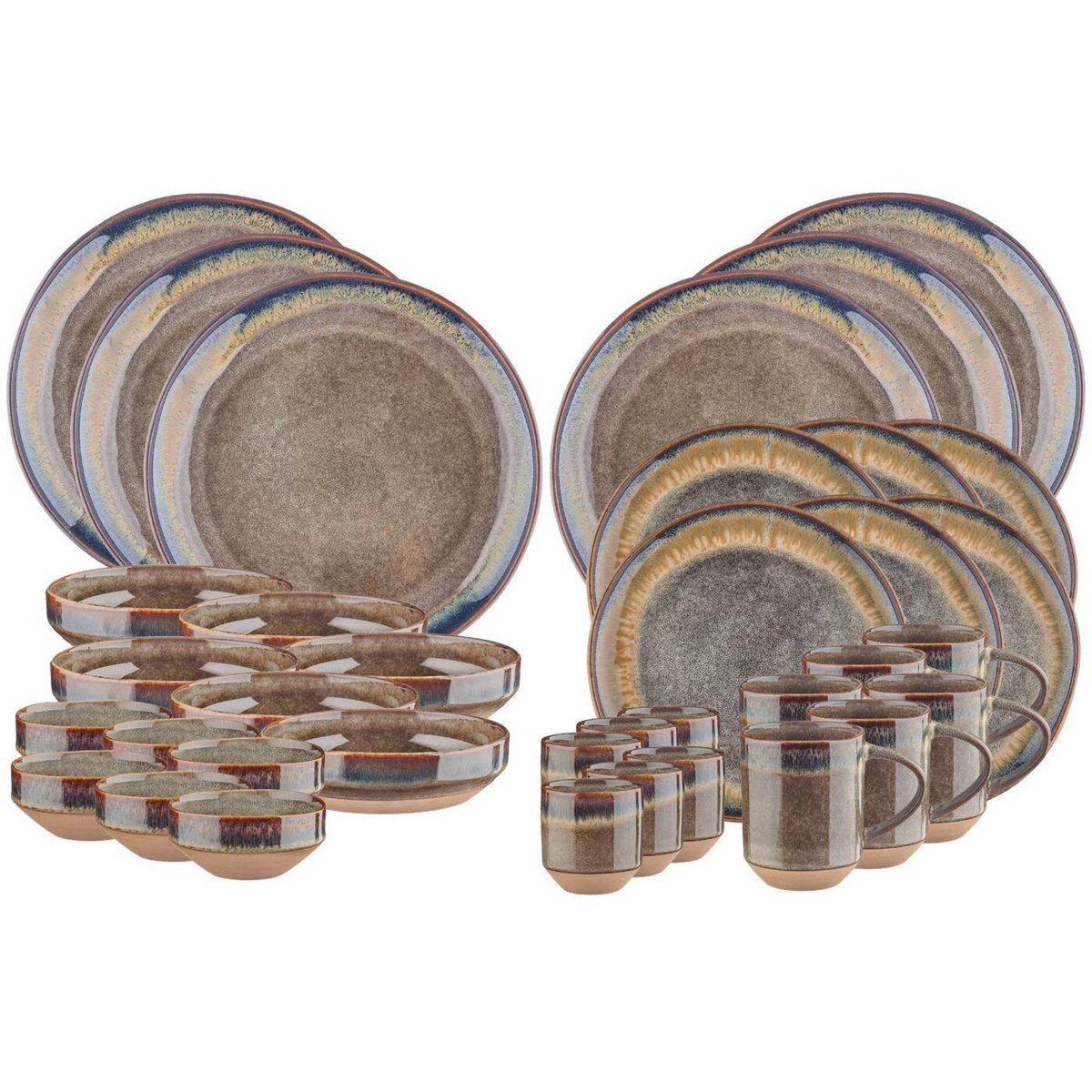 BJORN Service Complet GENESIS - 36 pièces - Basalte