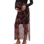 MAMALICIOUS Jupe e/Rouge Femme Mamalicious  ella. Coloris disponibles : Noir