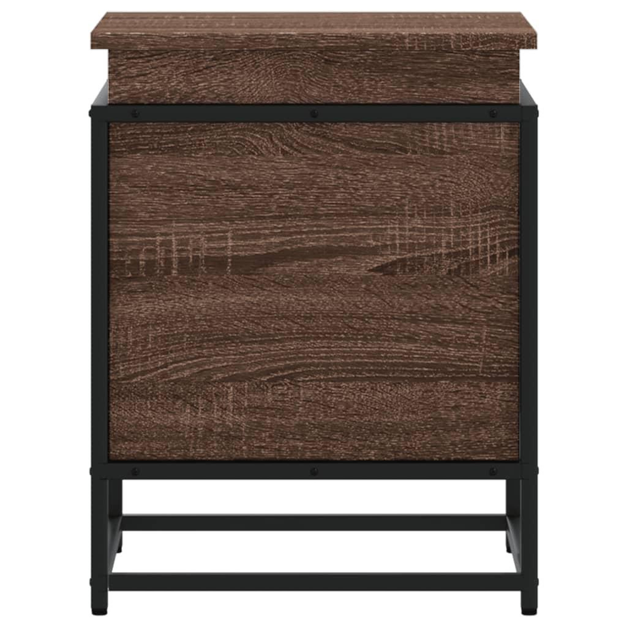 Voir la diapositive 5 : VIDAXL Boîte de rangement avec couvercle chene marron bois ingenierie