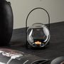 Voir la diapositive 4 : Paris Prix Lanterne Design en Verre  Flora  14cm Noir