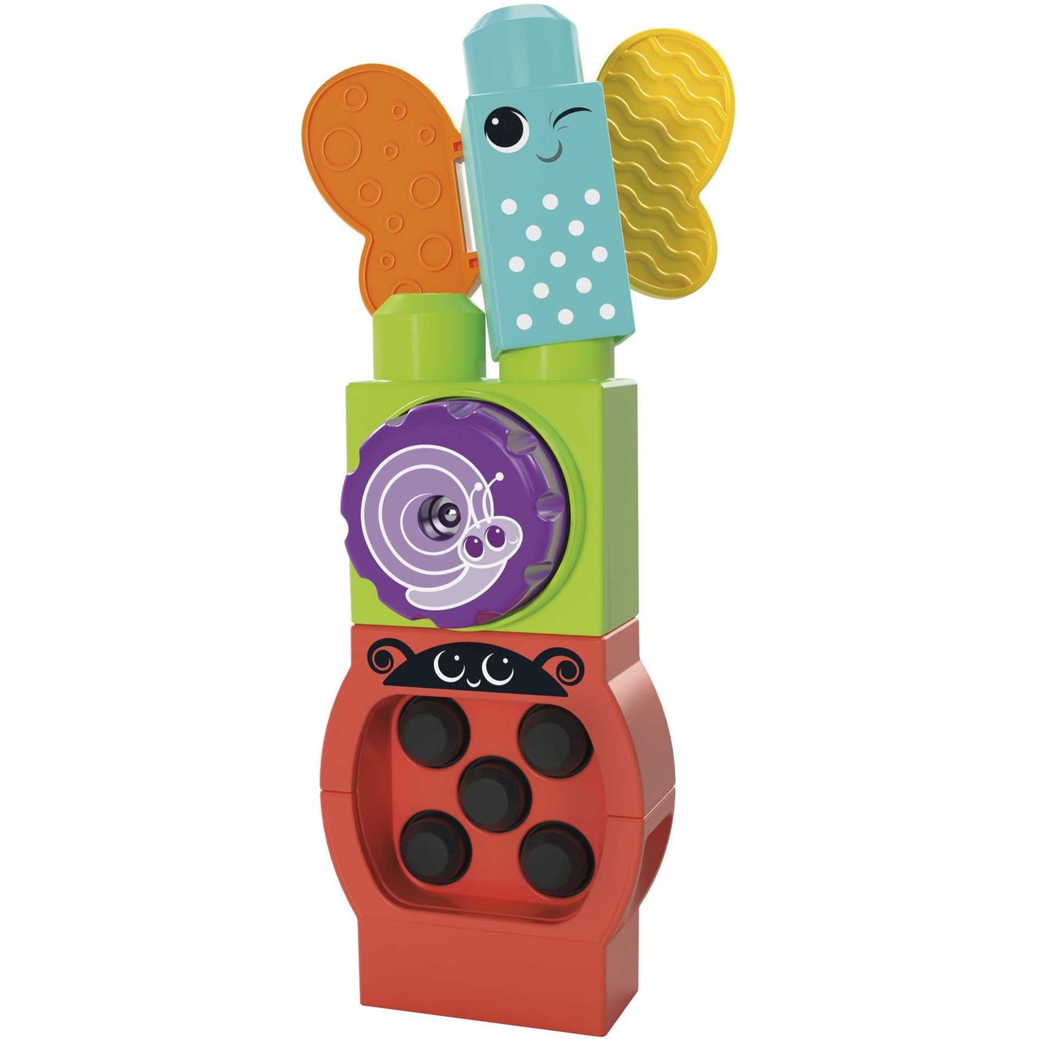 Voir la diapositive 5 : MATTEL Chenille des sens à construire