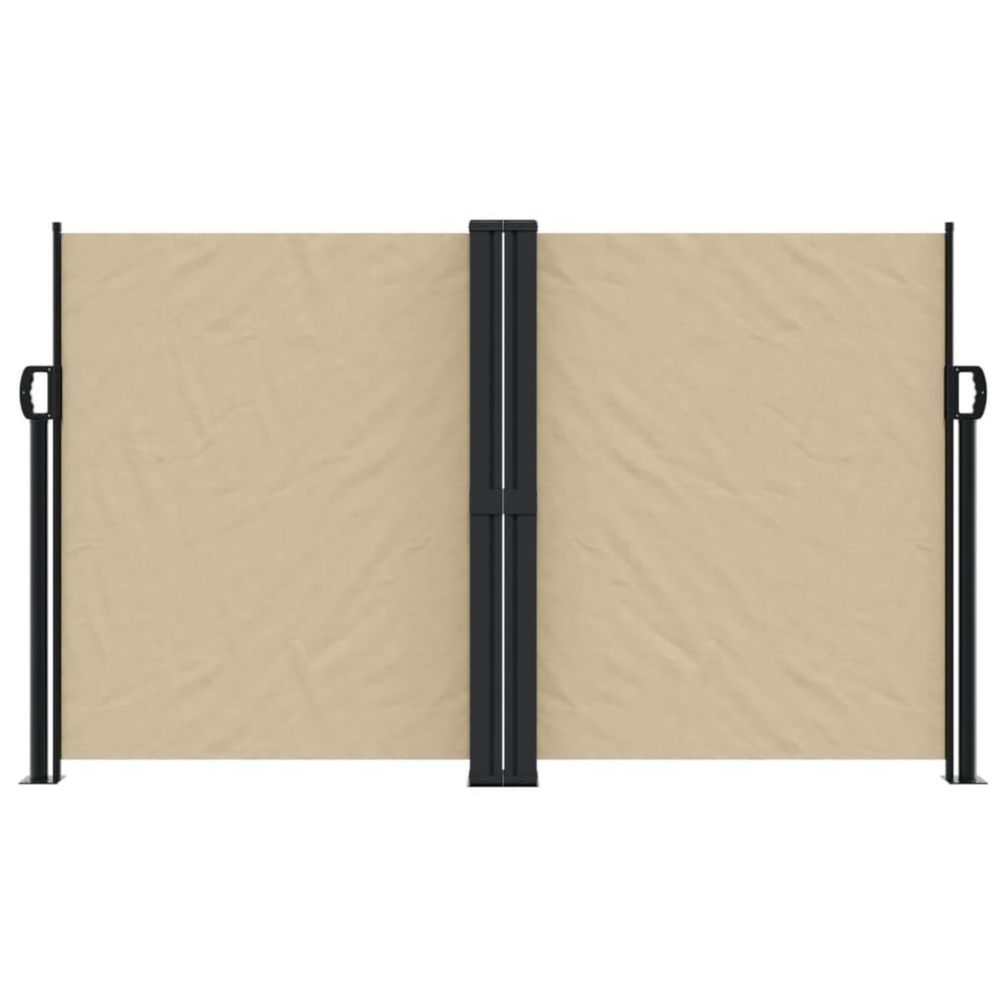 Voir la diapositive 3 : VIDAXL Auvent lateral retractable beige 140x600 cm