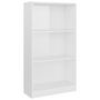 Voir la diapositive 2 : VIDAXL Bibliotheque 3 niveaux Blanc brillant 60x24x109 cm Bois