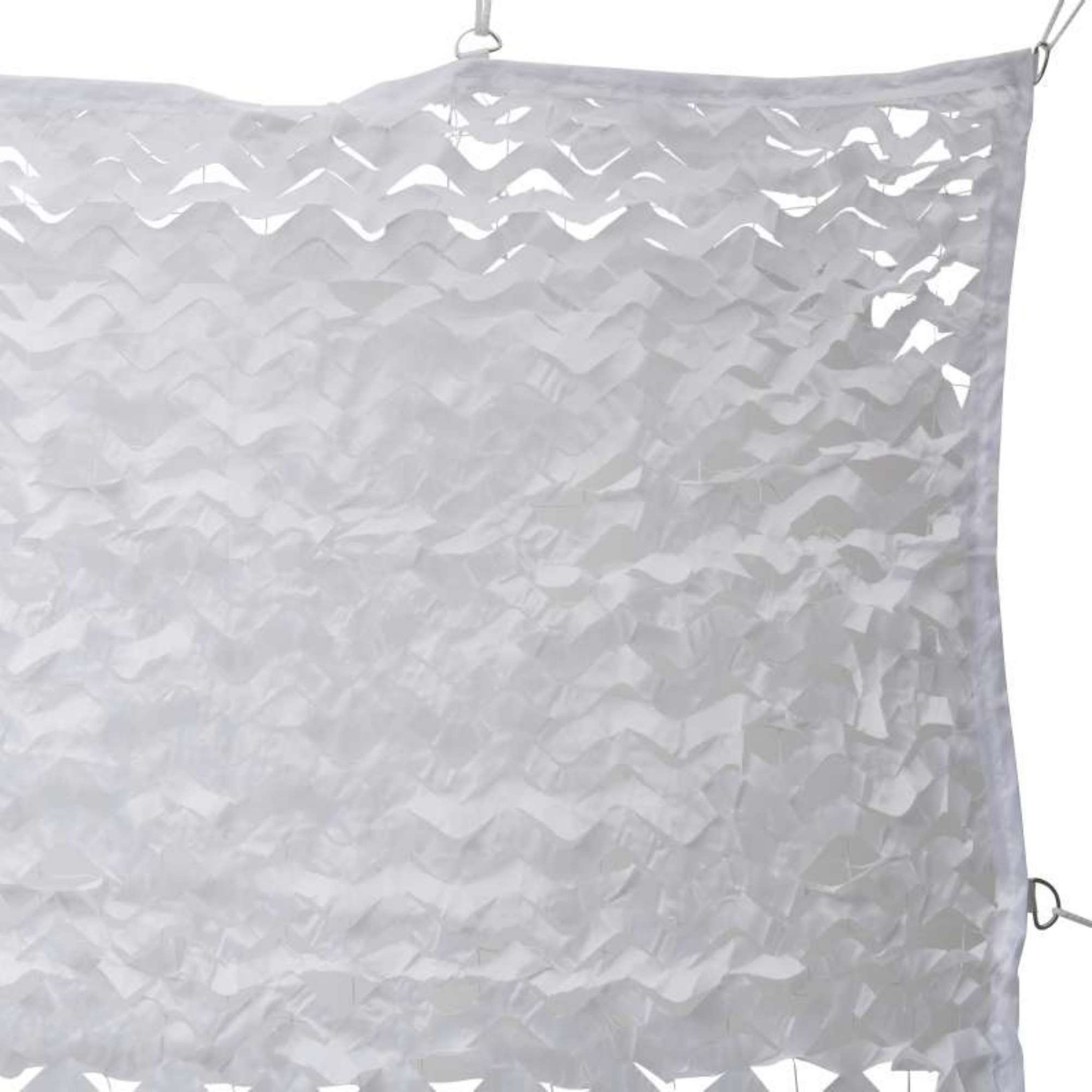 Voir la diapositive 2 :  Toile d'ombrage ajourée blanche  3 x 3m