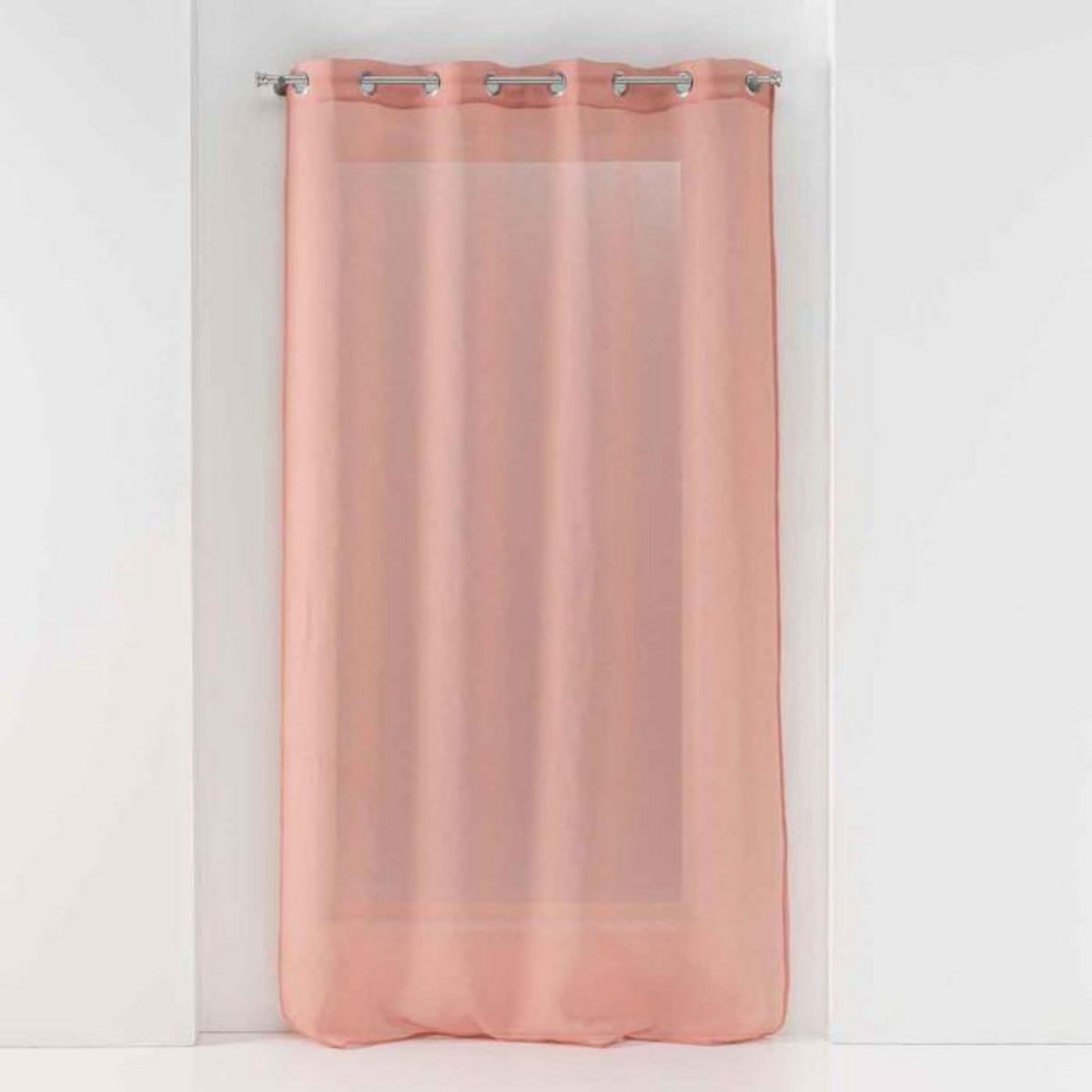 Paris Prix Rideau Voilage à Œillets  Sandra  140x280cm Rose