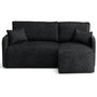 Voir la diapositive 1 : LISA DESIGN Apolline - canapé d'angle réversible 4 places convertible avec coffres en tissu moucheté