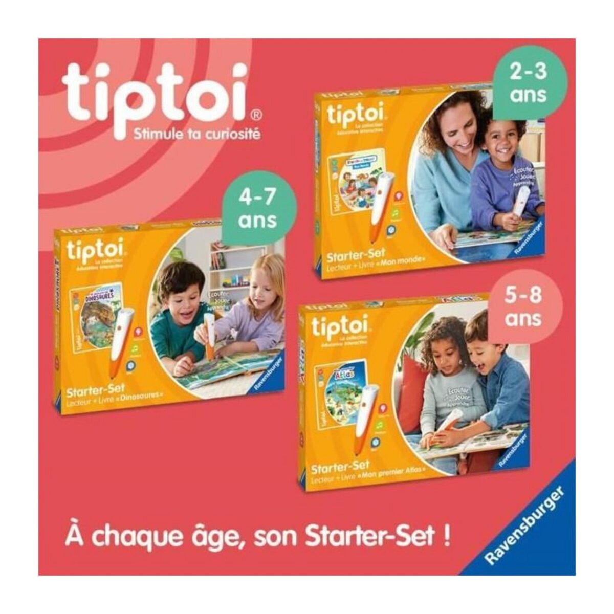 RAVENSBURGER Jeu électronique éducatif Ravensburger Tiptoi® Starter Dino