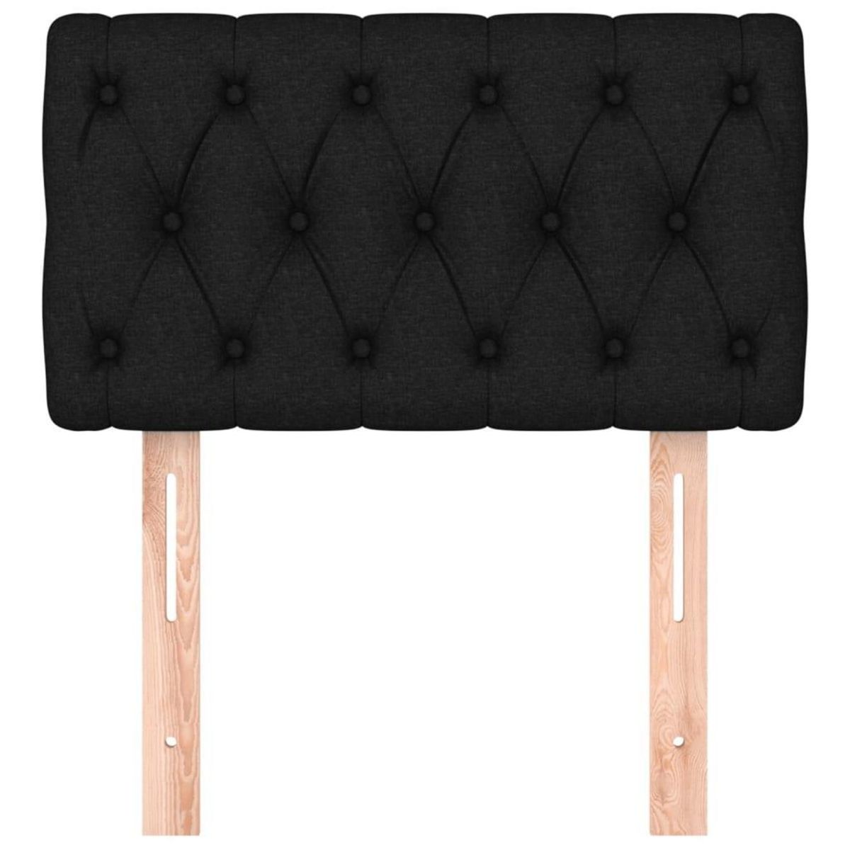 VIDAXL Tete de lit Noir 80x7x78/88 cm Tissu