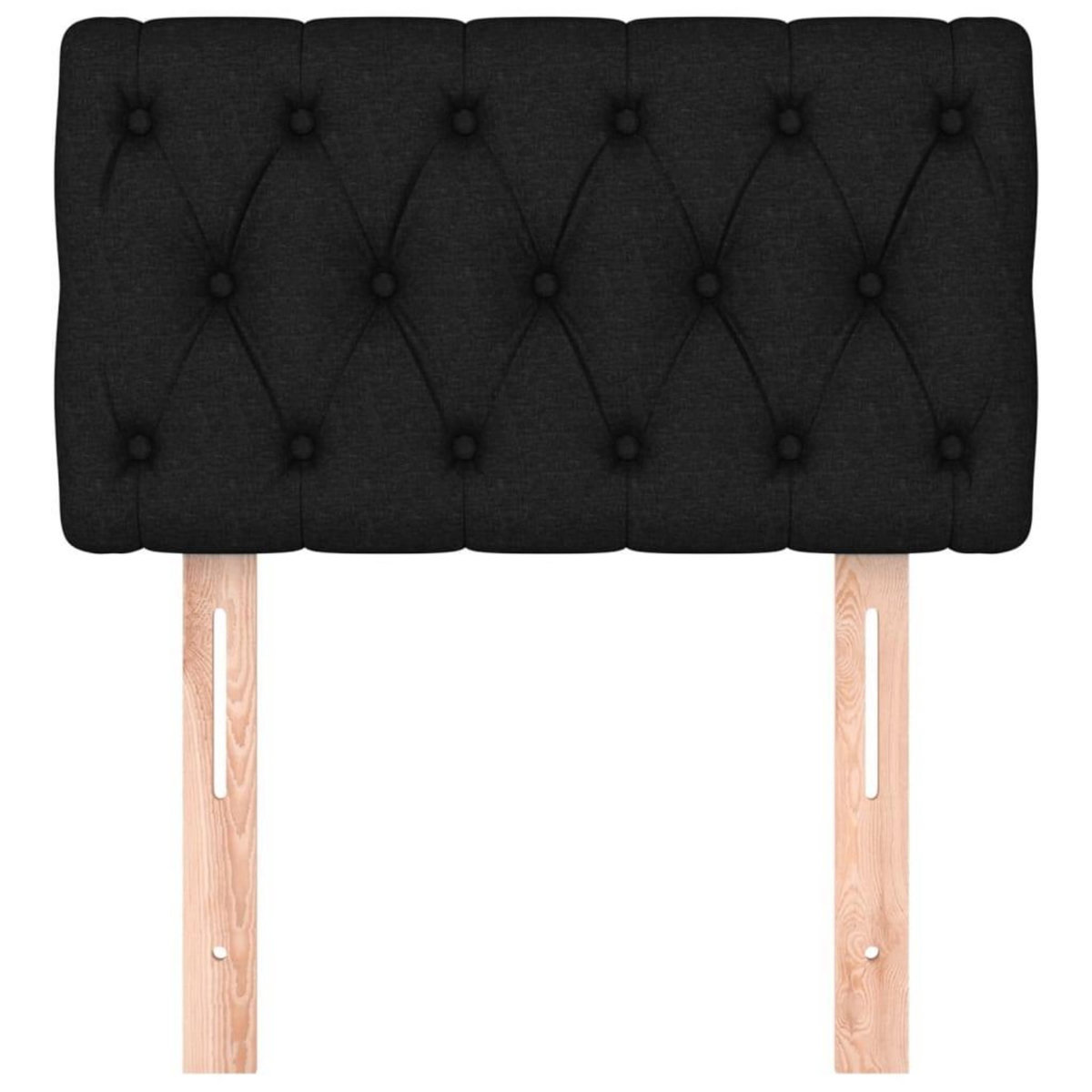 VIDAXL Tete de lit Noir 80x7x78/88 cm Tissu