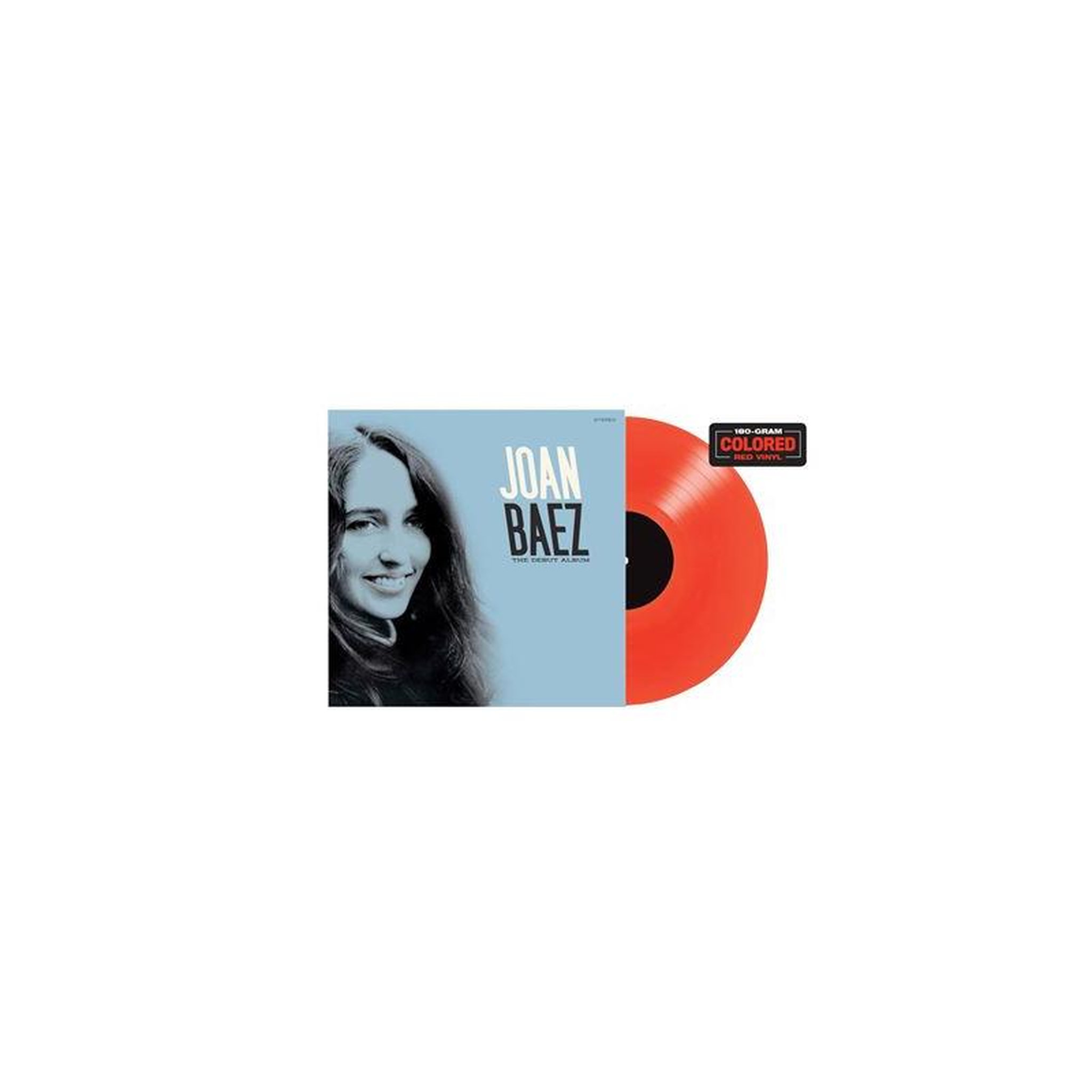 Vinyle rouge 180 g joan baez – debut album, 33 tours 30 cm, 1 disque, 15 titres