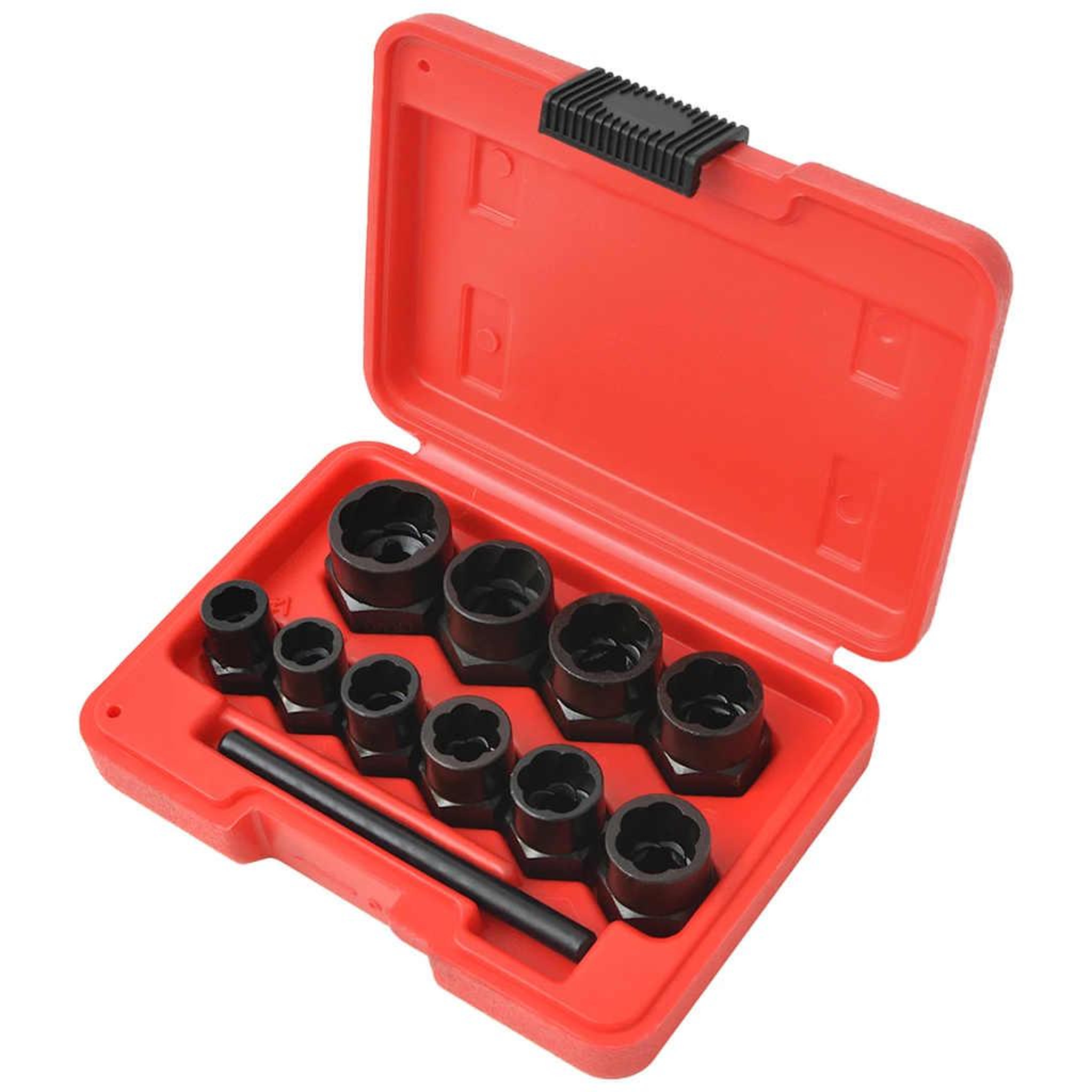 Voir la diapositive 2 : VIDAXL Kit d'extracteur de boulons/d'ecrous endommages acier 11 pcs