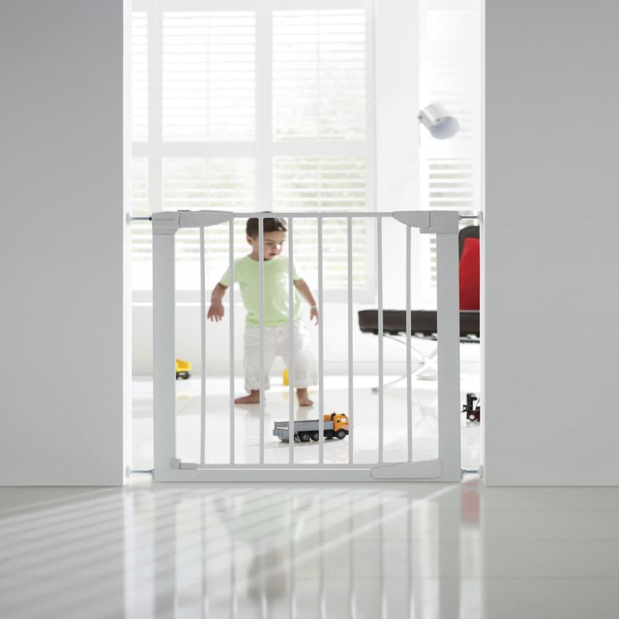 MUNCHKIN Barrière de sécurité enfant MUNCHKIN portillon Automatique métal, L.76 /82cm