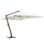 VIDAXL Parasol 300 x 400 cm Blanc