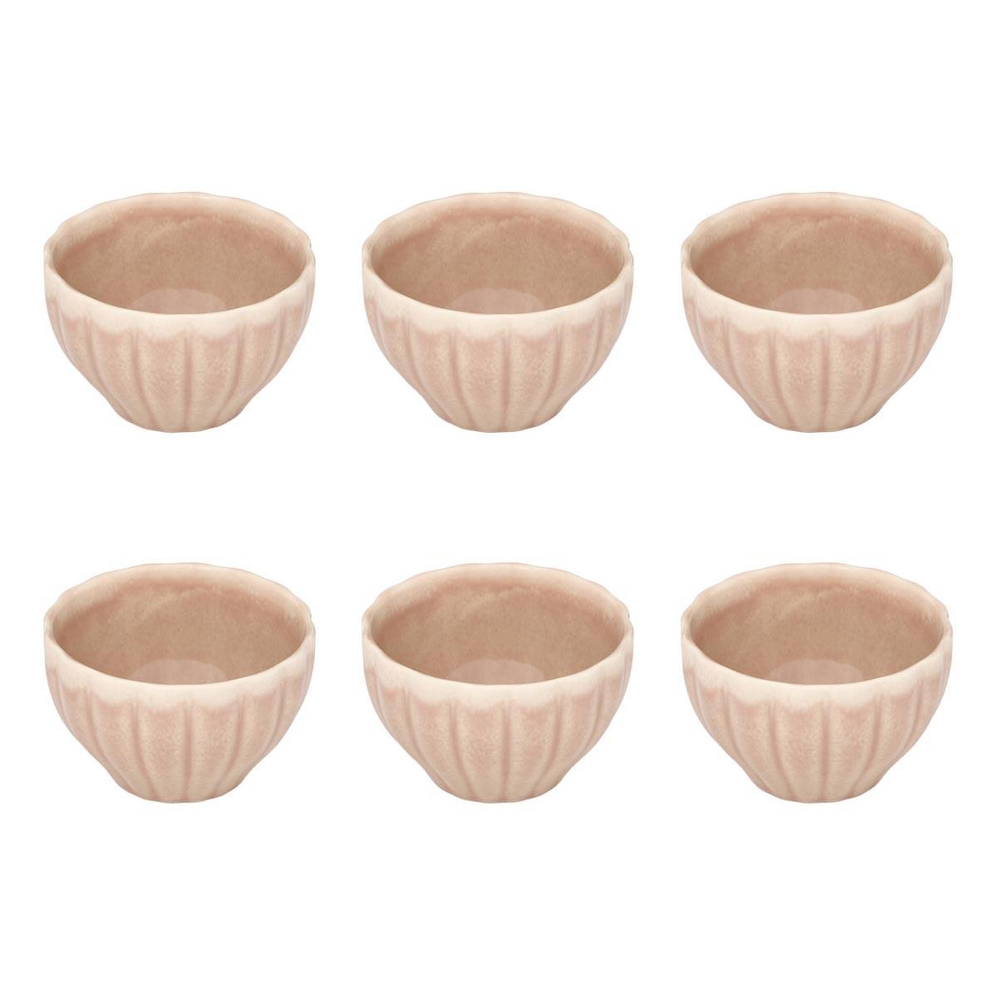 SECRET DE GOURMET Lot de 6 coupelles en grès  romy  10cm rose