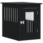 Voir la diapositive 2 : VIDAXL Meuble de cage pour chiens noir 45x62x59 cm bois d'ingenierie
