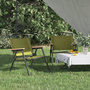 Voir la diapositive 1 : VIDAXL Chaises de camping lot de 2 Vert 54x43x59 cm Tissu Oxford