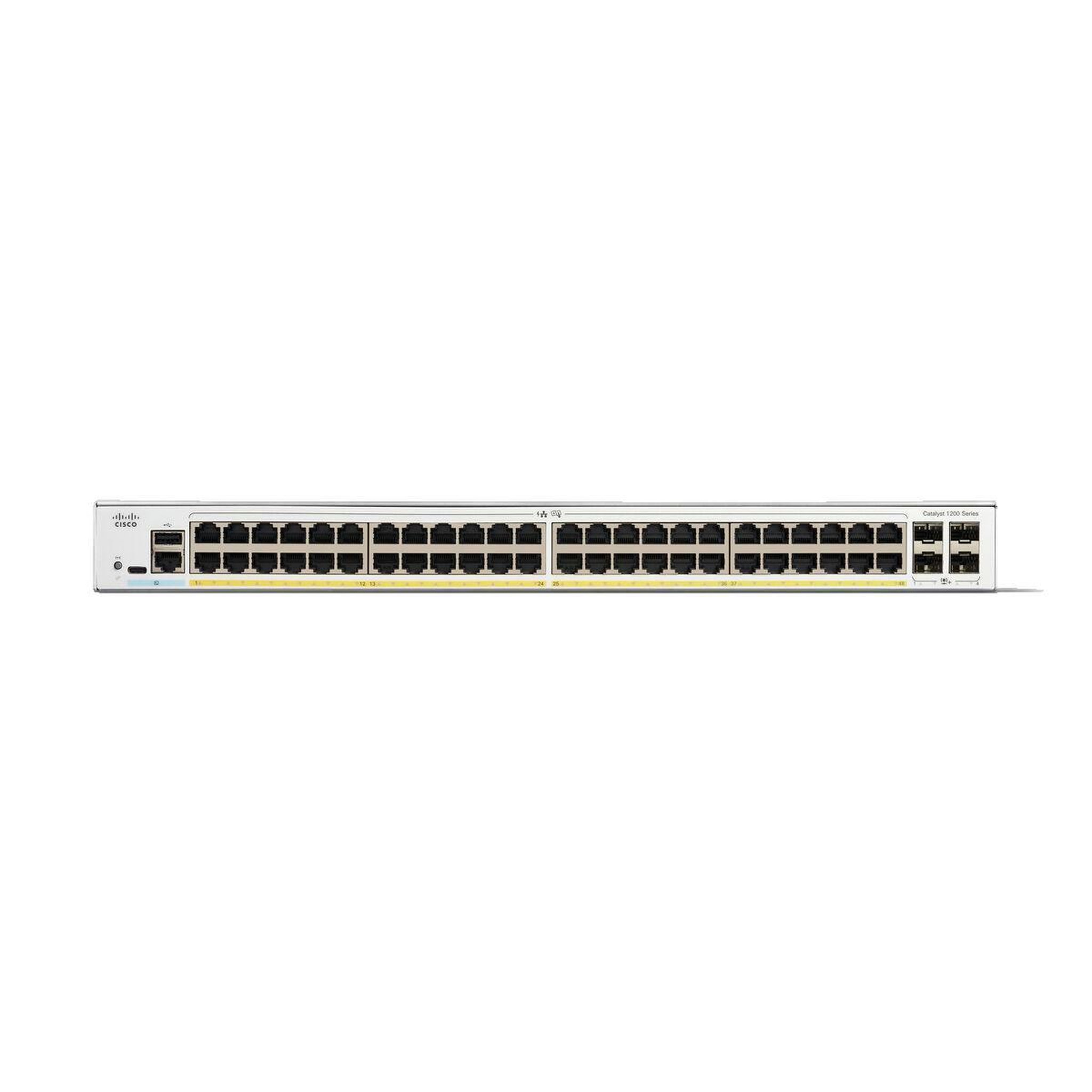 Voir la diapositive 2 : Cisco Commutateur Cisco Catalyst 1200-48P-4X Ethernet PoE+