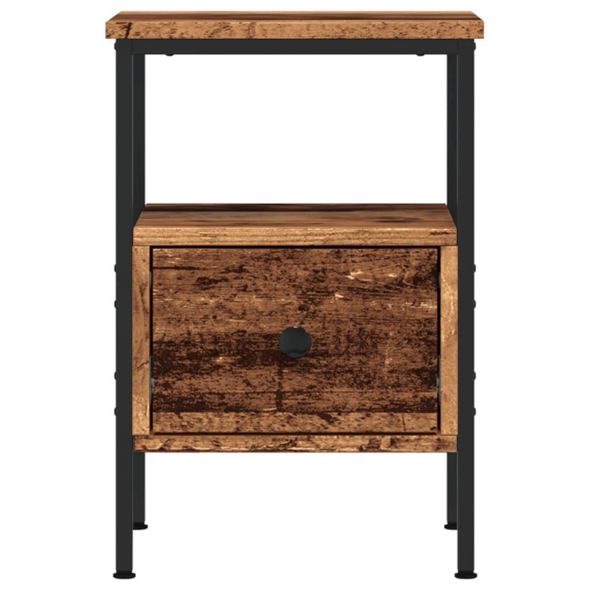 Voir la diapositive 4 : VIDAXL Table de chevet vieux bois 34x36x50 cm bois d'ingenierie
