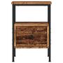 Voir la diapositive 4 : VIDAXL Table de chevet vieux bois 34x36x50 cm bois d'ingenierie