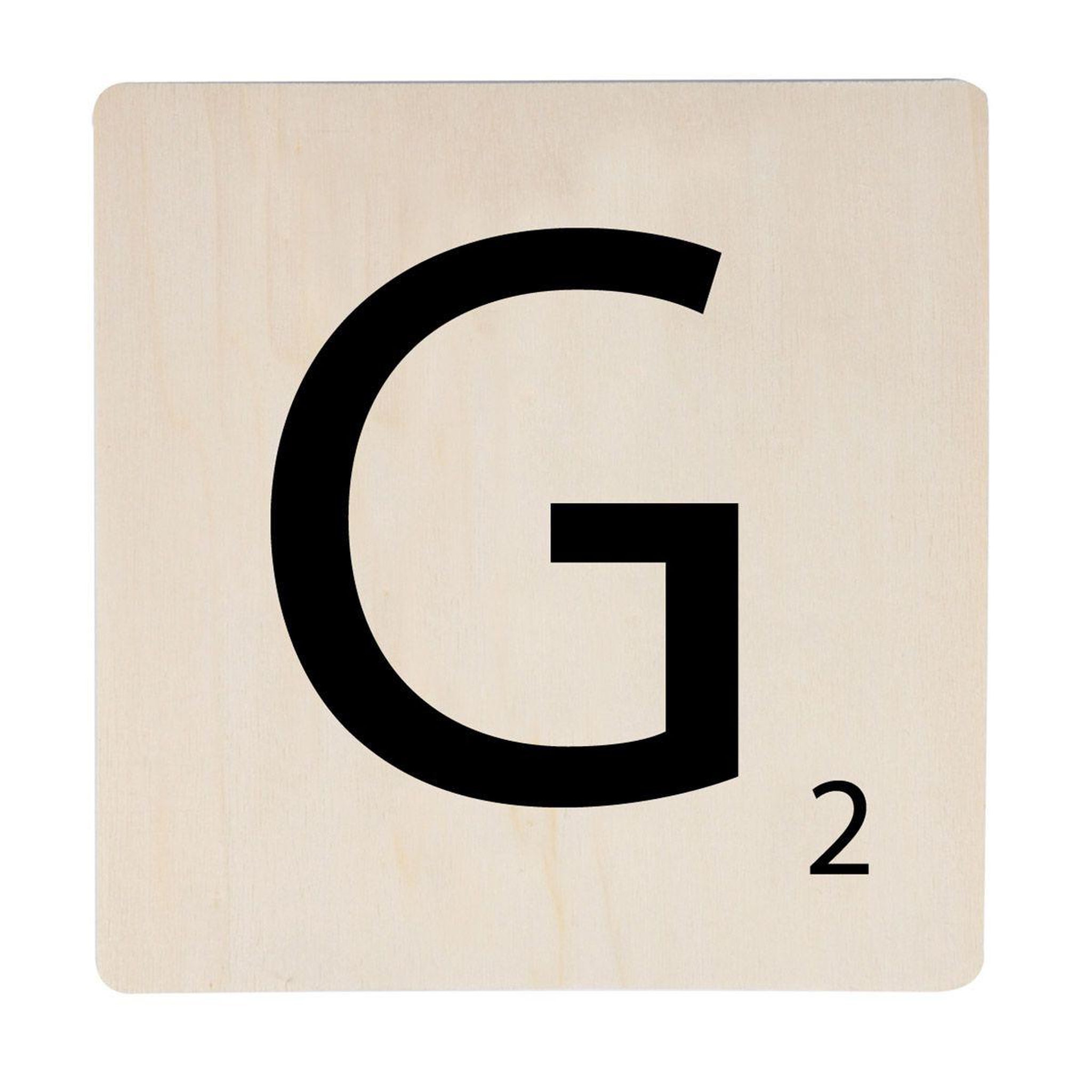 HOMEA Décoration Murale en Bois  Lettre G  15x15cm Naturel