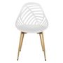 Voir la diapositive 4 : The Home Deco Factory Lot de 4 chaises ajourées ALAMEDA