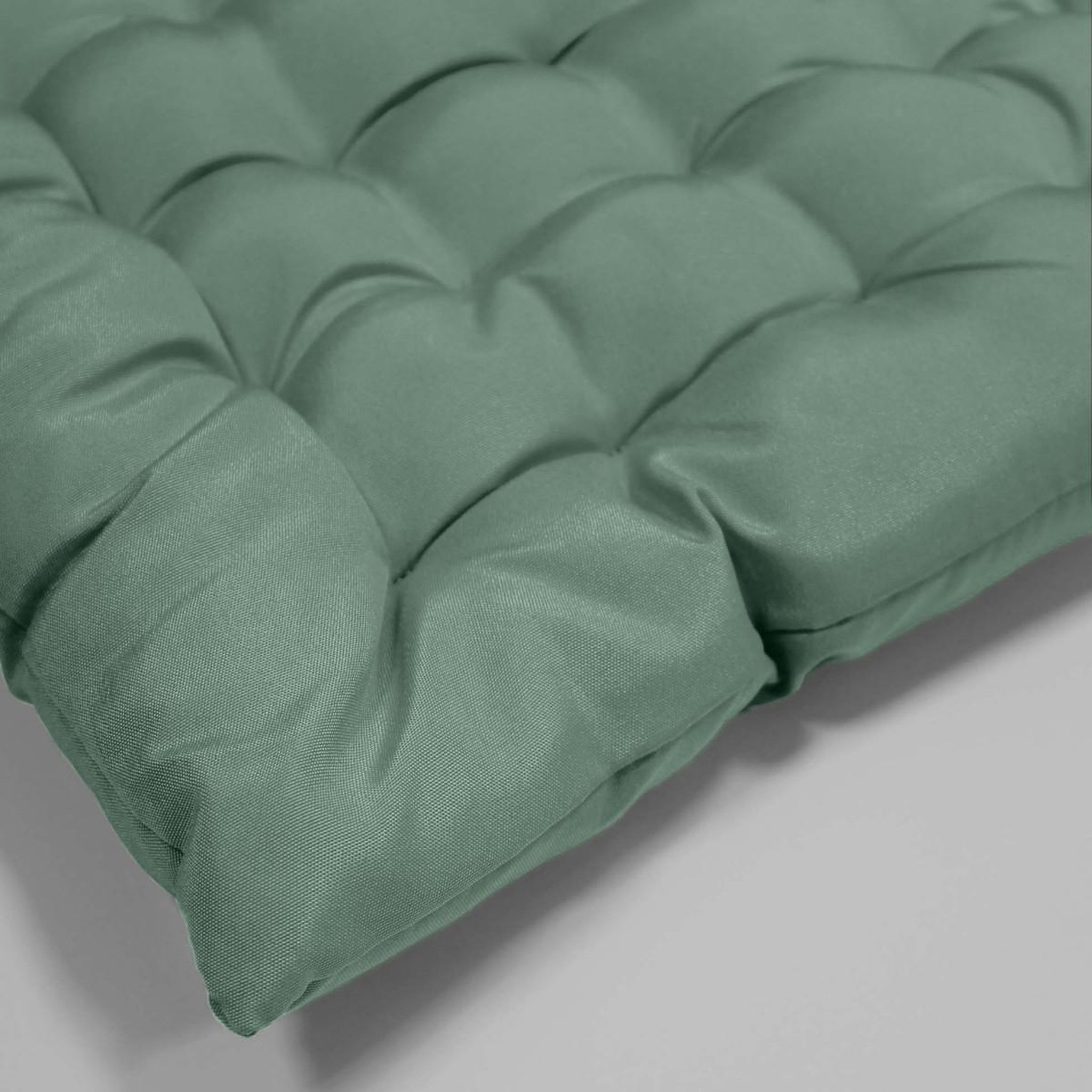 Voir la diapositive 4 : Douceur d'Intérieur Galette de Chaise Matelassée  Essentiel  40x40cm Vert Cèdre