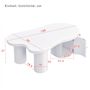 Voir la diapositive 3 : MERAX Table basse forme atypique blanc - 60x100 cm mdf