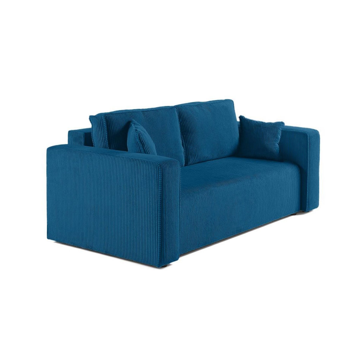 BEST MOBILIER Topaze - canapé droit 2 places - en velours côtelé