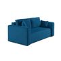 Voir la diapositive 3 : BEST MOBILIER Topaze - canapé droit 2 places - en velours côtelé
