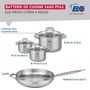 Voir la diapositive 2 : ELO Set de 1 Poêle de cuisson 32 cm et 3 faitouts 12, 14 et 20 cm Elo Profi Citrin