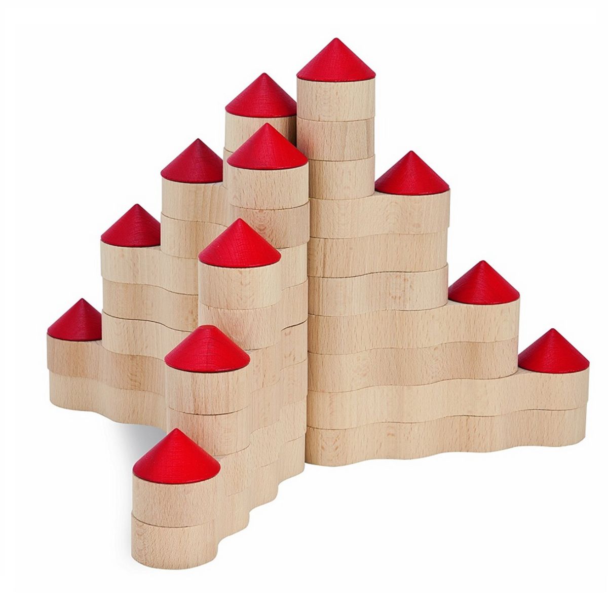 Blocs de bois 44 pièces 