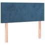 Voir la diapositive 2 : VIDAXL Tete de lit Bleu fonce 90x5x78/88 cm Velours