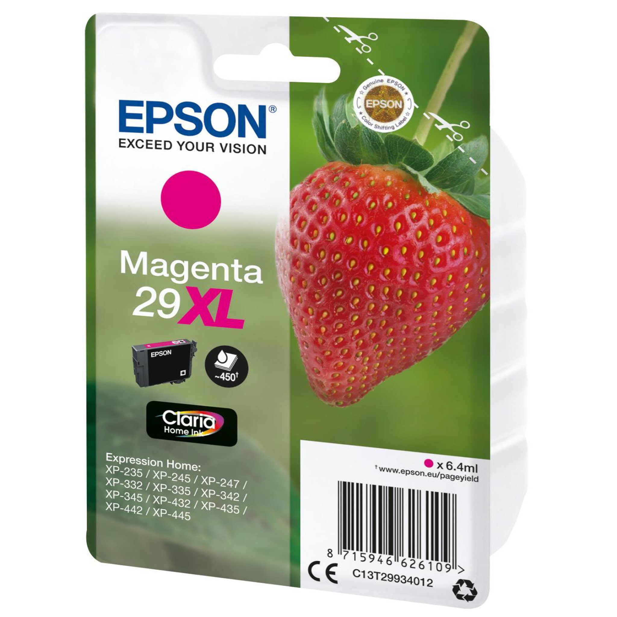 Voir la diapositive 3 : Epson EPSON Cartouche T2993 - Fraise - Magenta XL