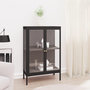 Voir la diapositive 1 : VIDAXL Buffet Noir 75x35x105 cm Acier et verre