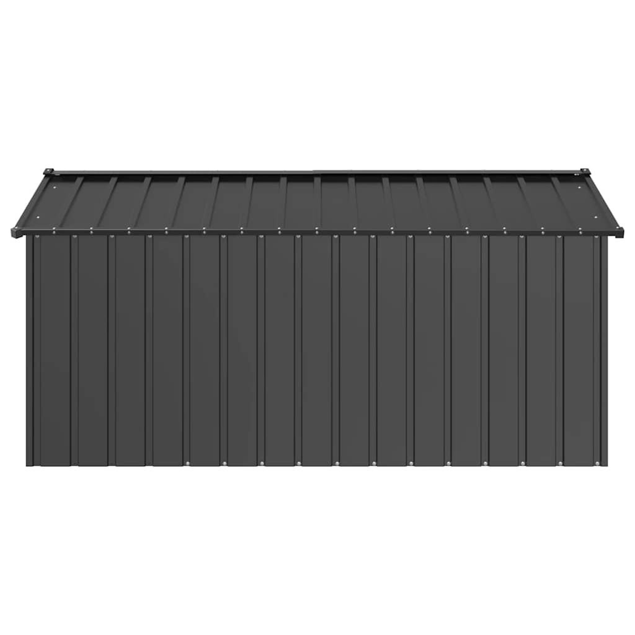 Voir la diapositive 4 : VIDAXL Niche pour chien avec toit noir 114x202x101 cm acier galvanise