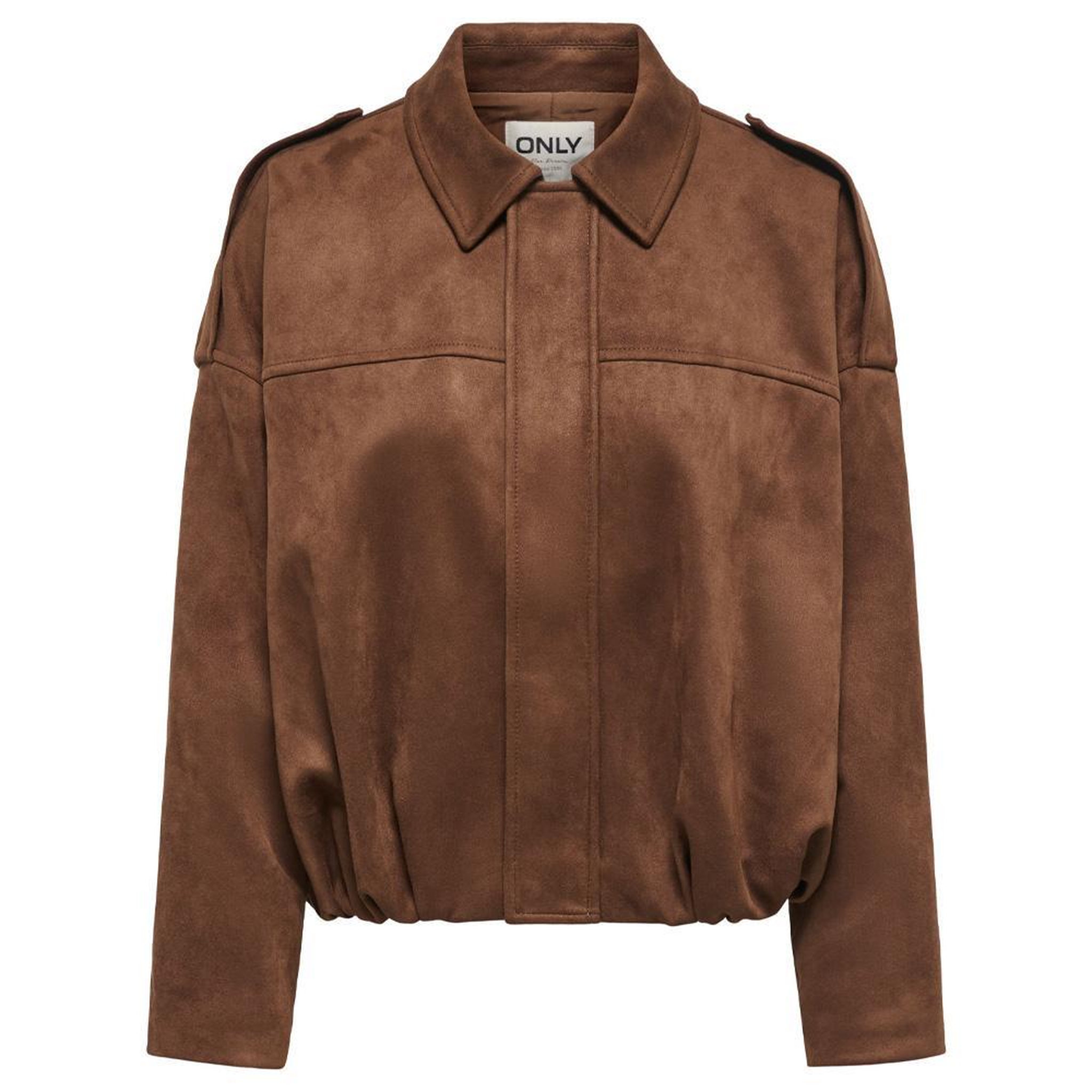 Voir la diapositive 3 : Only Veste en suédine marron femme only amber