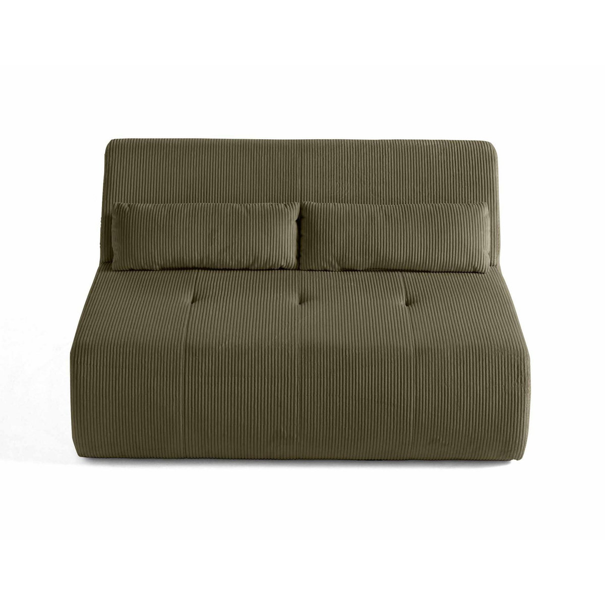 LISA DESIGN Onyx - canapé droit 2 places - en velours côtelé