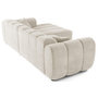 Voir la diapositive 4 : LISA DESIGN Curtis - canapé d'angle droit 4 places en tissu texturé