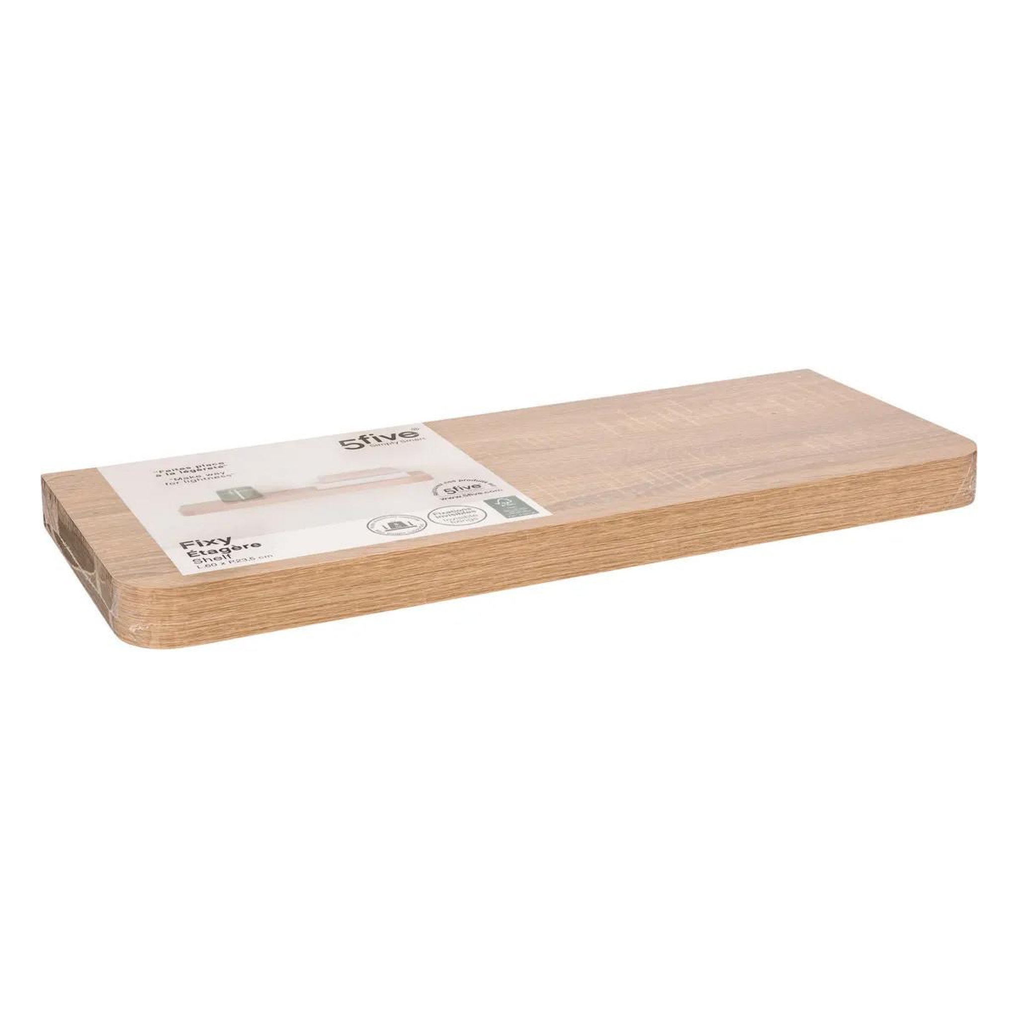 Voir la diapositive 3 : Paris Prix Étagère Murale Arrondie  Fixy  60cm Naturel