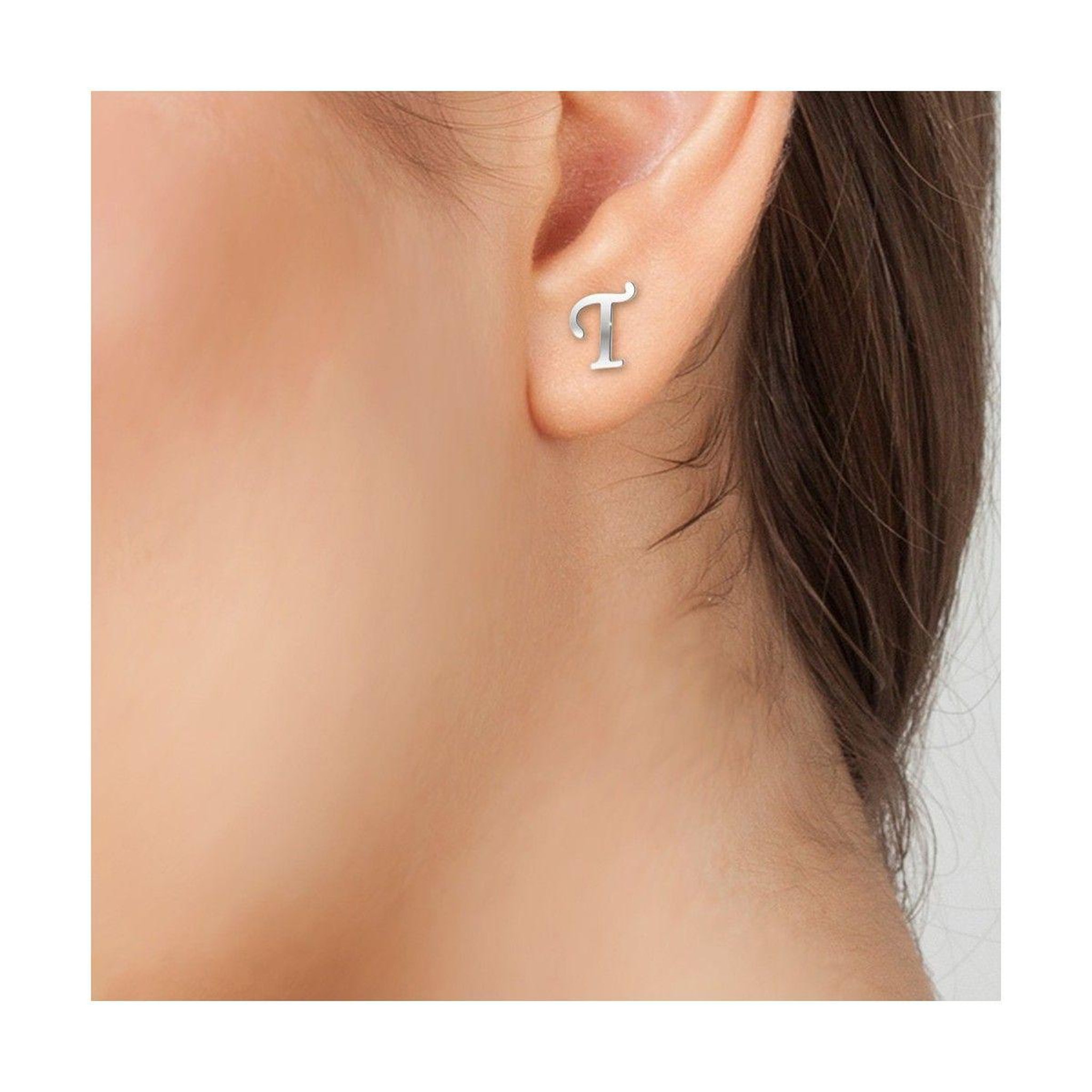 Voir la diapositive 2 : SC BOHEME Boucles d'oreilles lettre T par SC Bohème