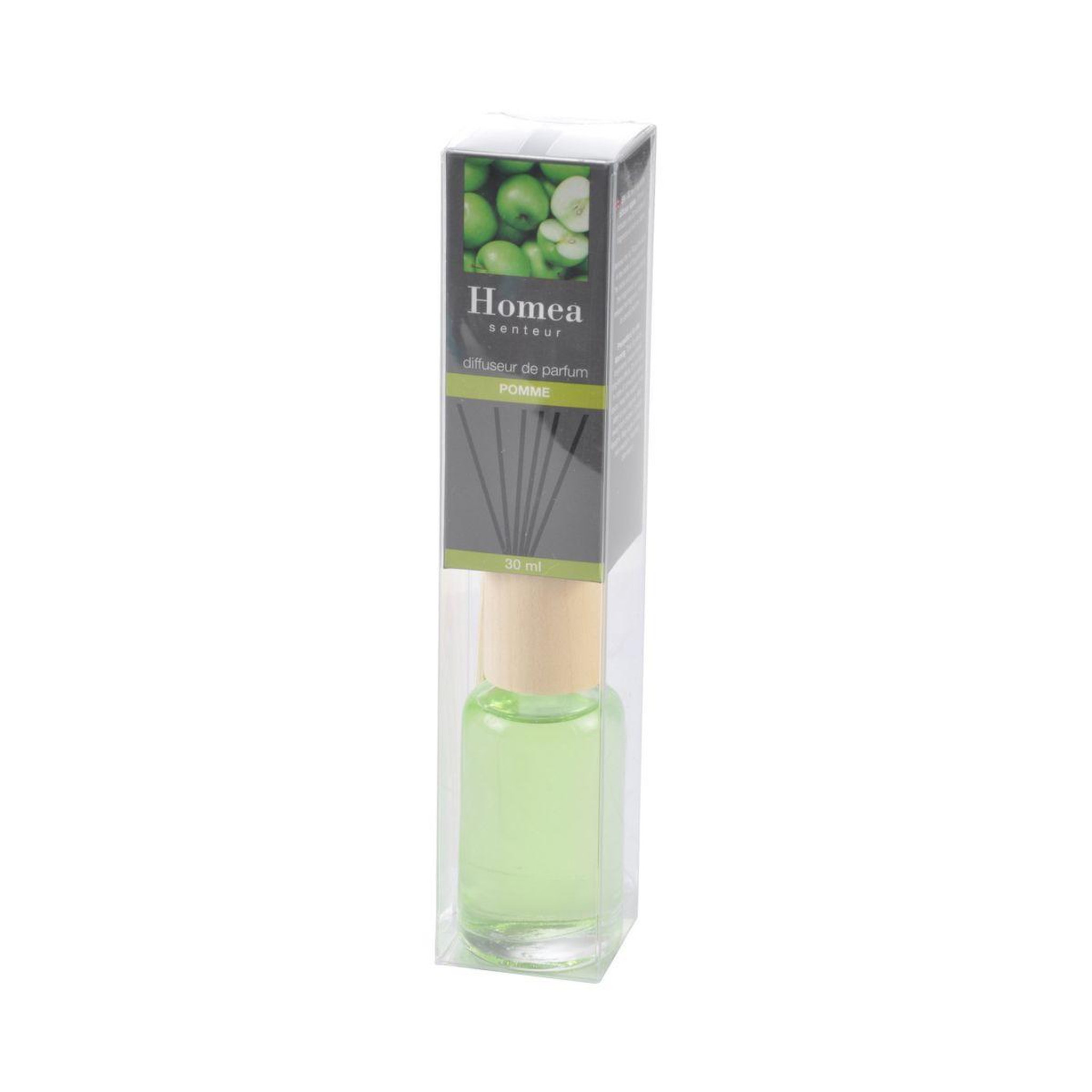Voir la diapositive 2 : HOMEA Diffuseur de parfum  bois  30ml pomme