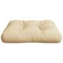Voir la diapositive 5 : VIDAXL Coussin de palette beige 60x60x12 cm tissu