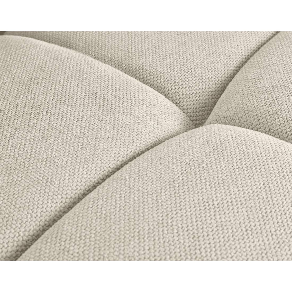 LISA DESIGN Ray - canapé droit 4 places avec double méridienne - assise profonde - en tissu texturé