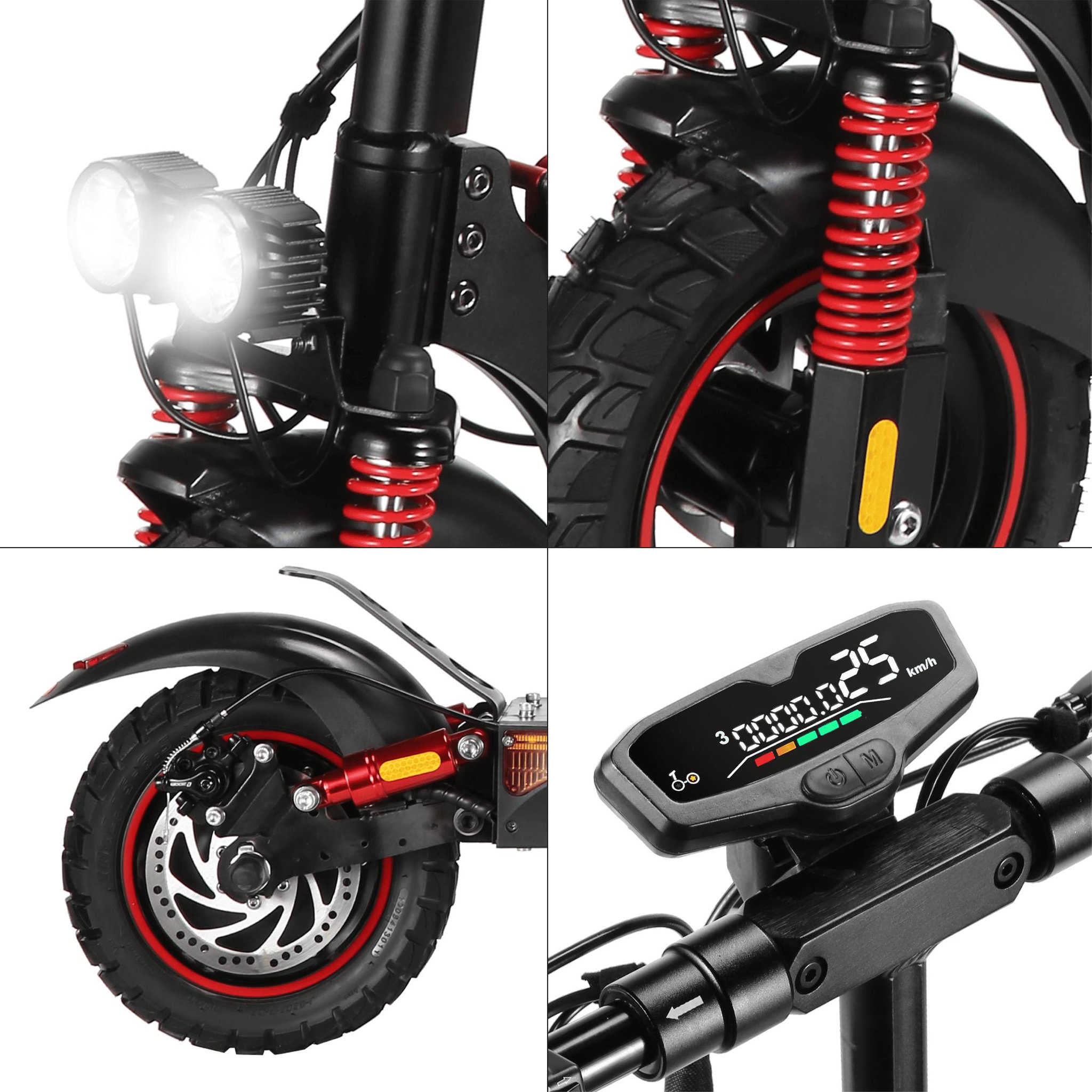 Voir la diapositive 4 : EZWAY Trottinette Électrique Adulte EBOOSTI1 - Autonomie Jusqu'a 80 km - Pneu Cross 10  Tubeless - Batterie 54V - Poids 23Kg