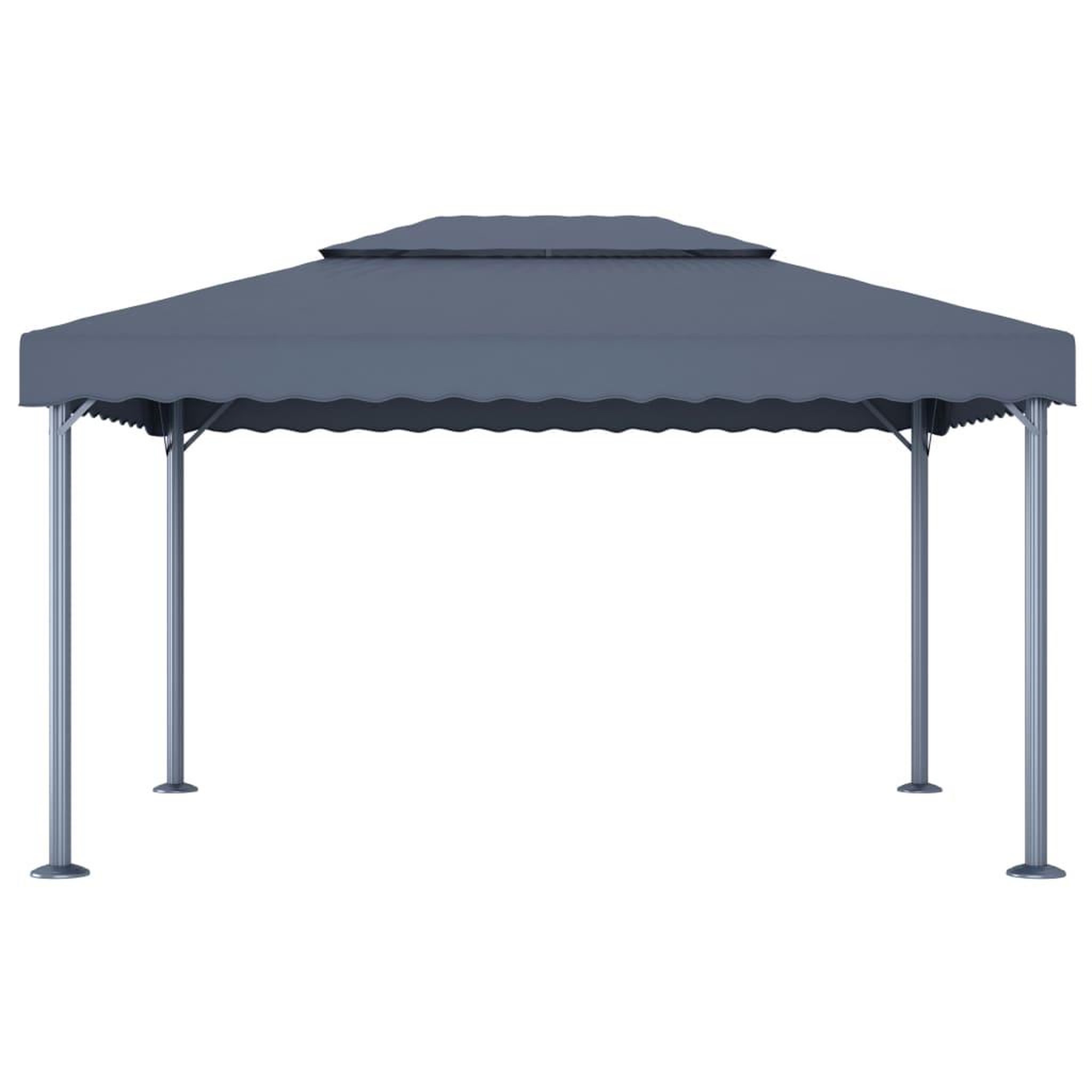 Voir la diapositive 5 : VIDAXL Tonnelle et guirlande lumineuse a LED 4x3m Anthracite Aluminium