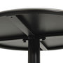 Voir la diapositive 5 : VIDAXL Table de jardin ronde noir Ø60x105 cm acier